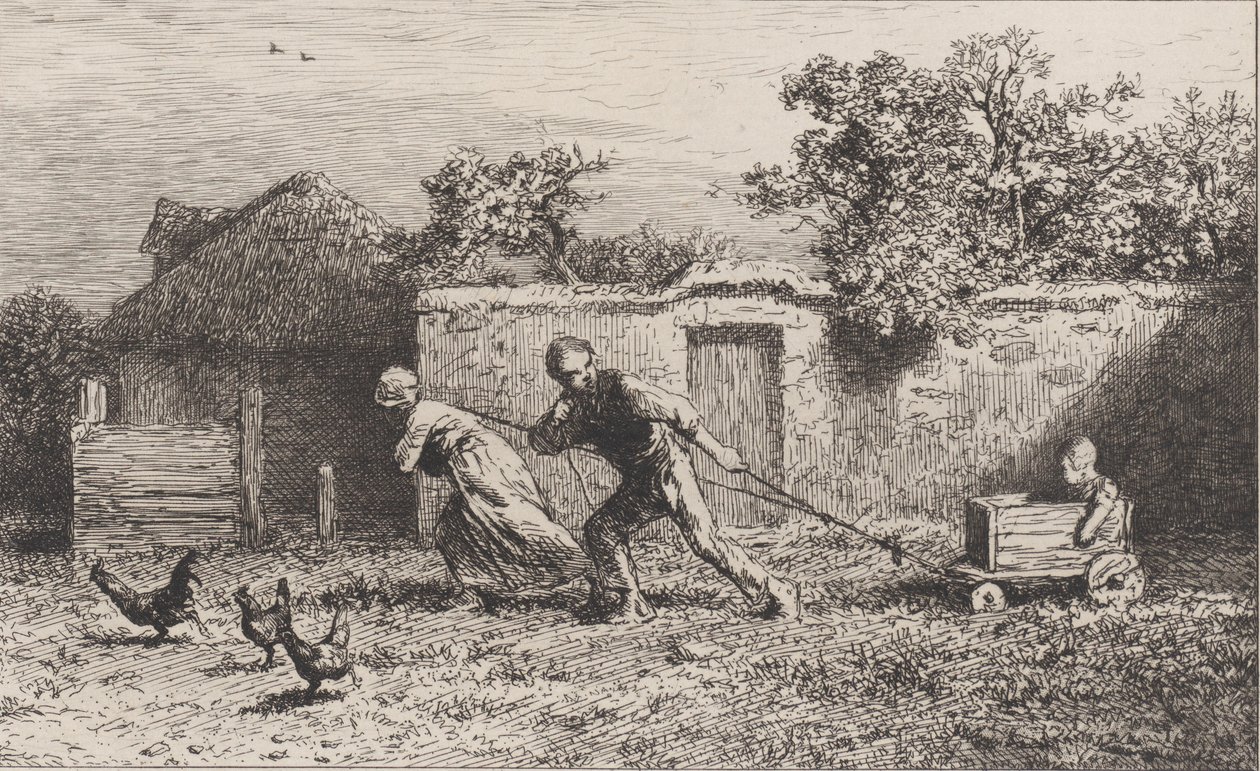 Legénység, 1865. alkotó: Charles Emile Jacque