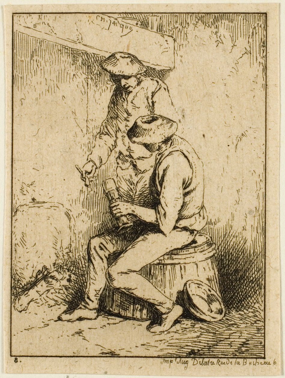 Italok alkotó: Charles Emile Jacque
