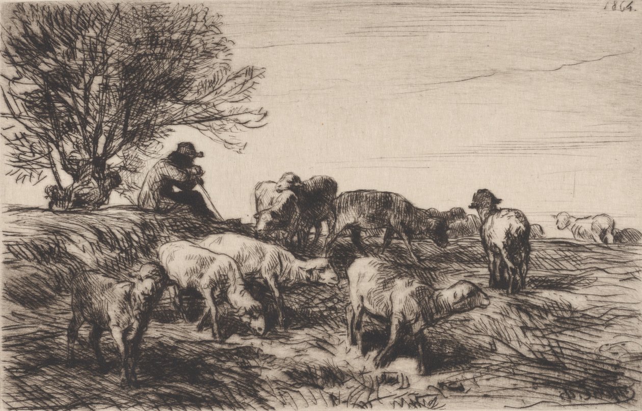Birkacsorda, 1864. alkotó: Charles Emile Jacque