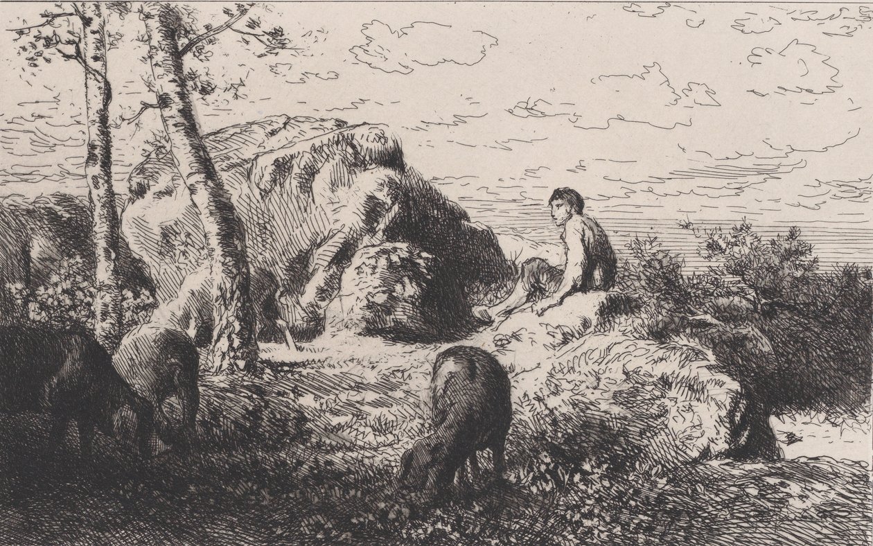 A tékozló fiú, kb. 1868. alkotó: Charles Emile Jacque