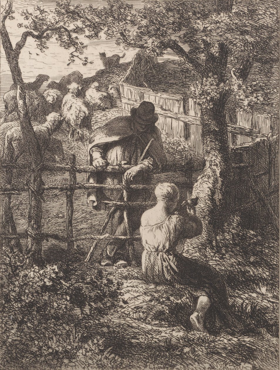 1864 nyarán. alkotó: Charles Emile Jacque