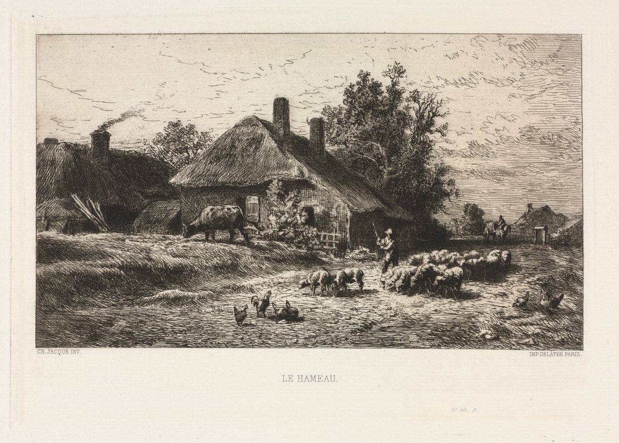 A Hamlet. alkotó: Charles Emile Jacque