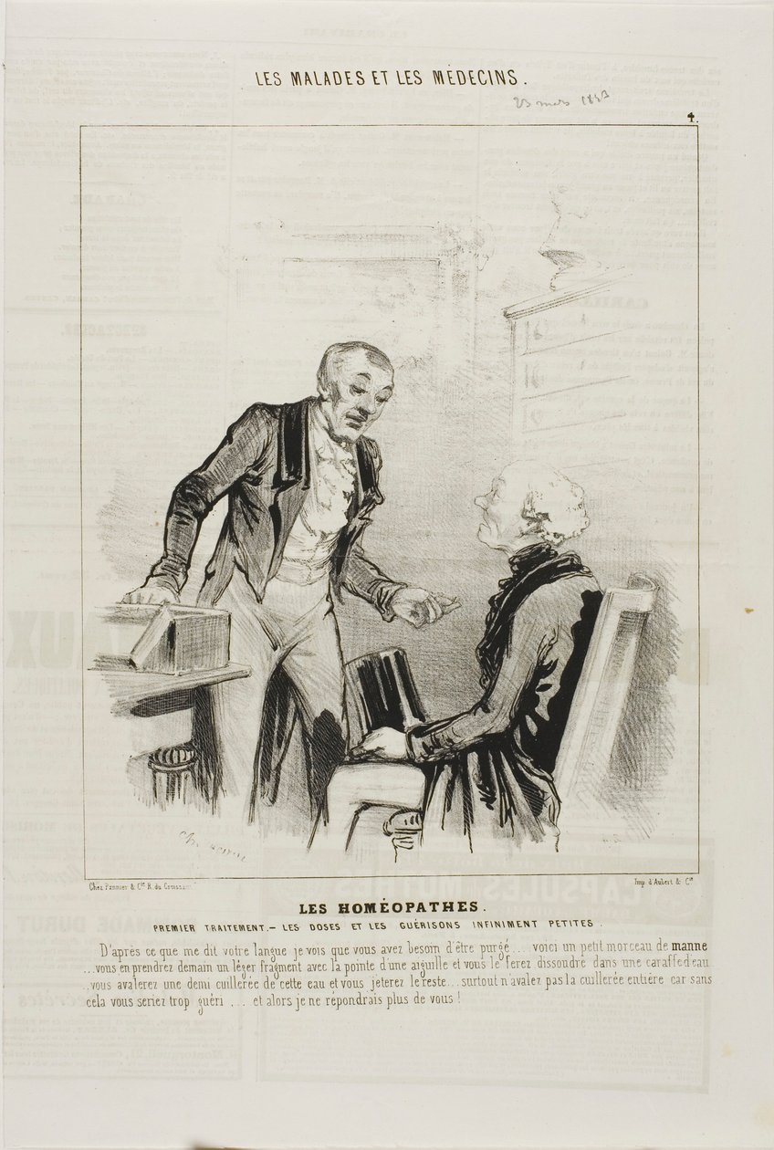 A homeopaták: Első kezelés (4. tábla) alkotó: Charles Emile Jacque