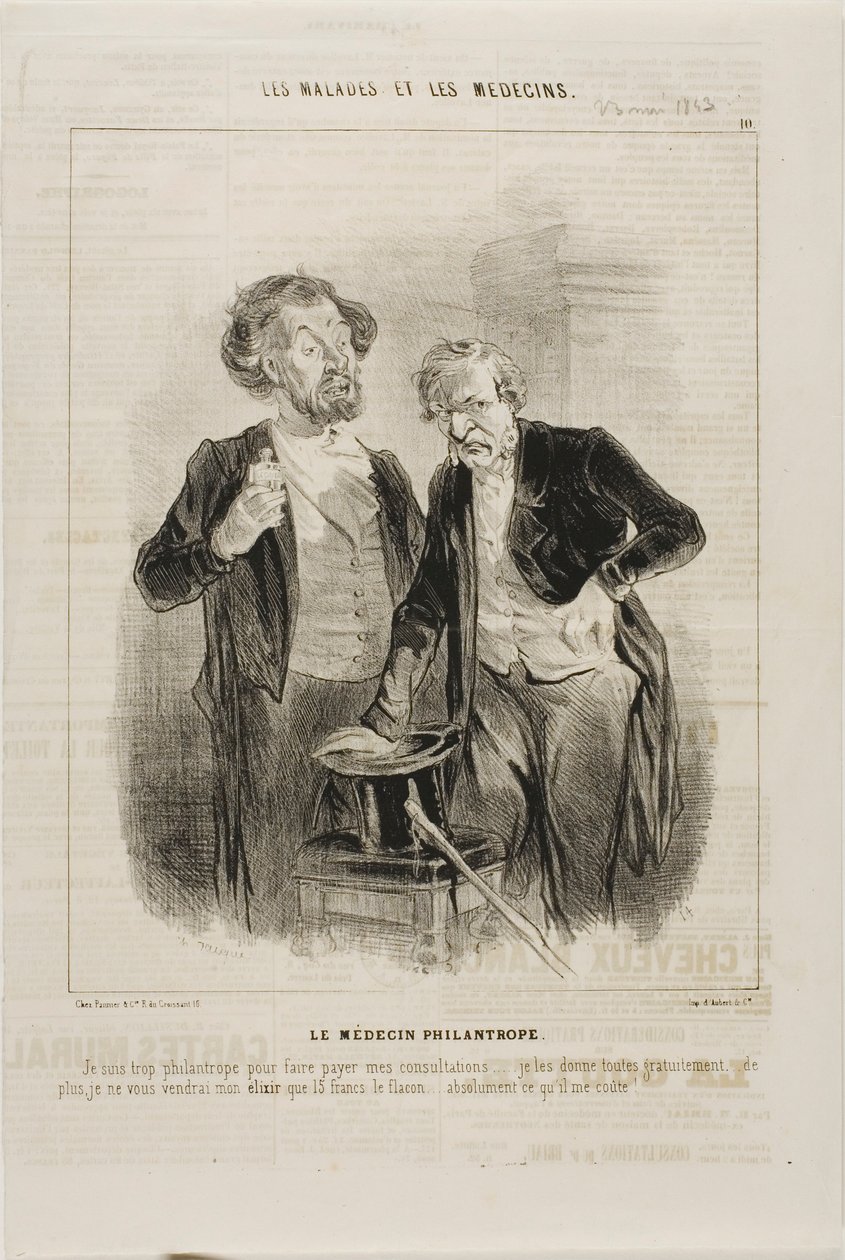 A filantróp orvos (10. tábla) alkotó: Charles Emile Jacque