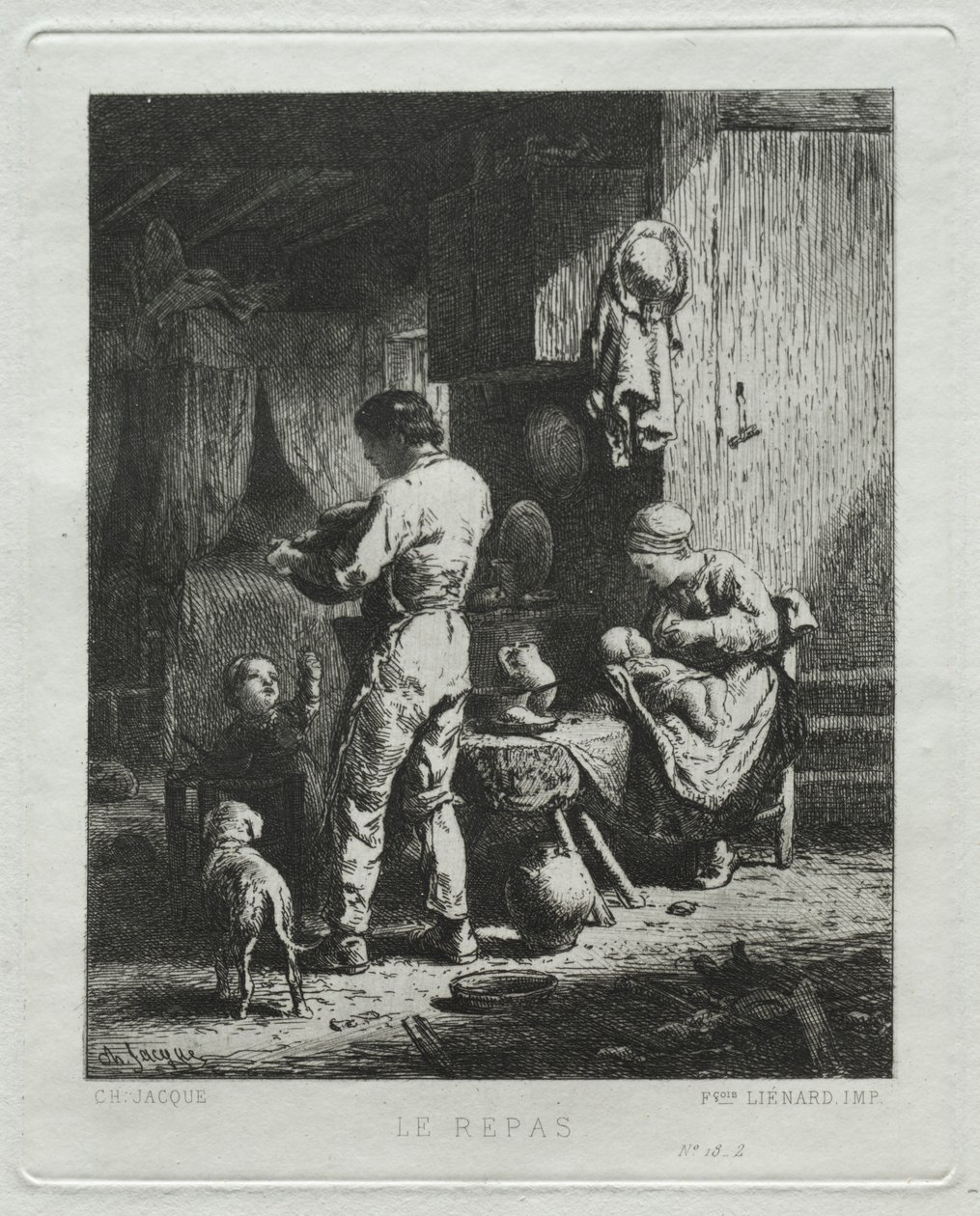 Az Ünnep. alkotó: Charles Emile Jacque