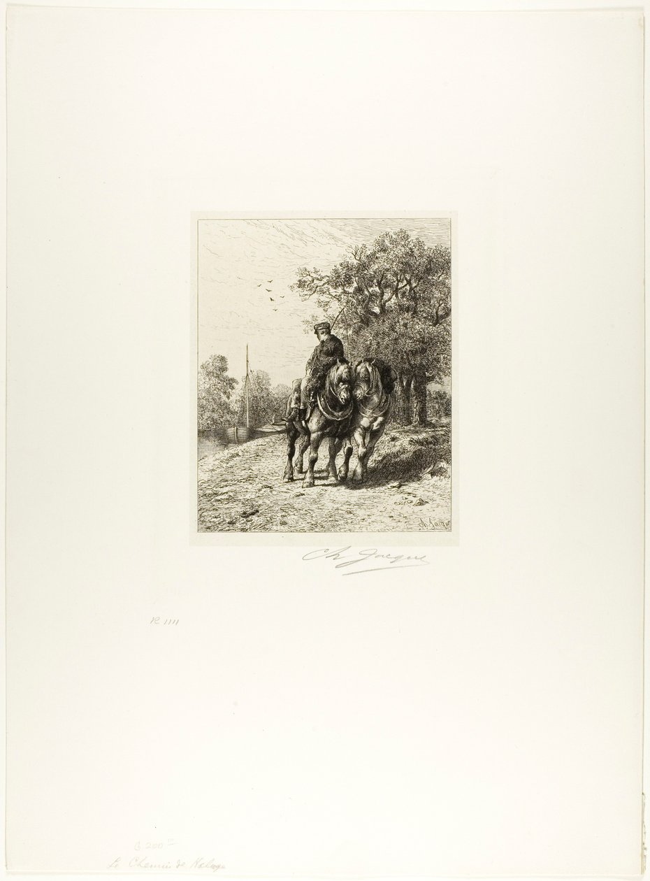 A vontatóút alkotó: Charles Emile Jacque