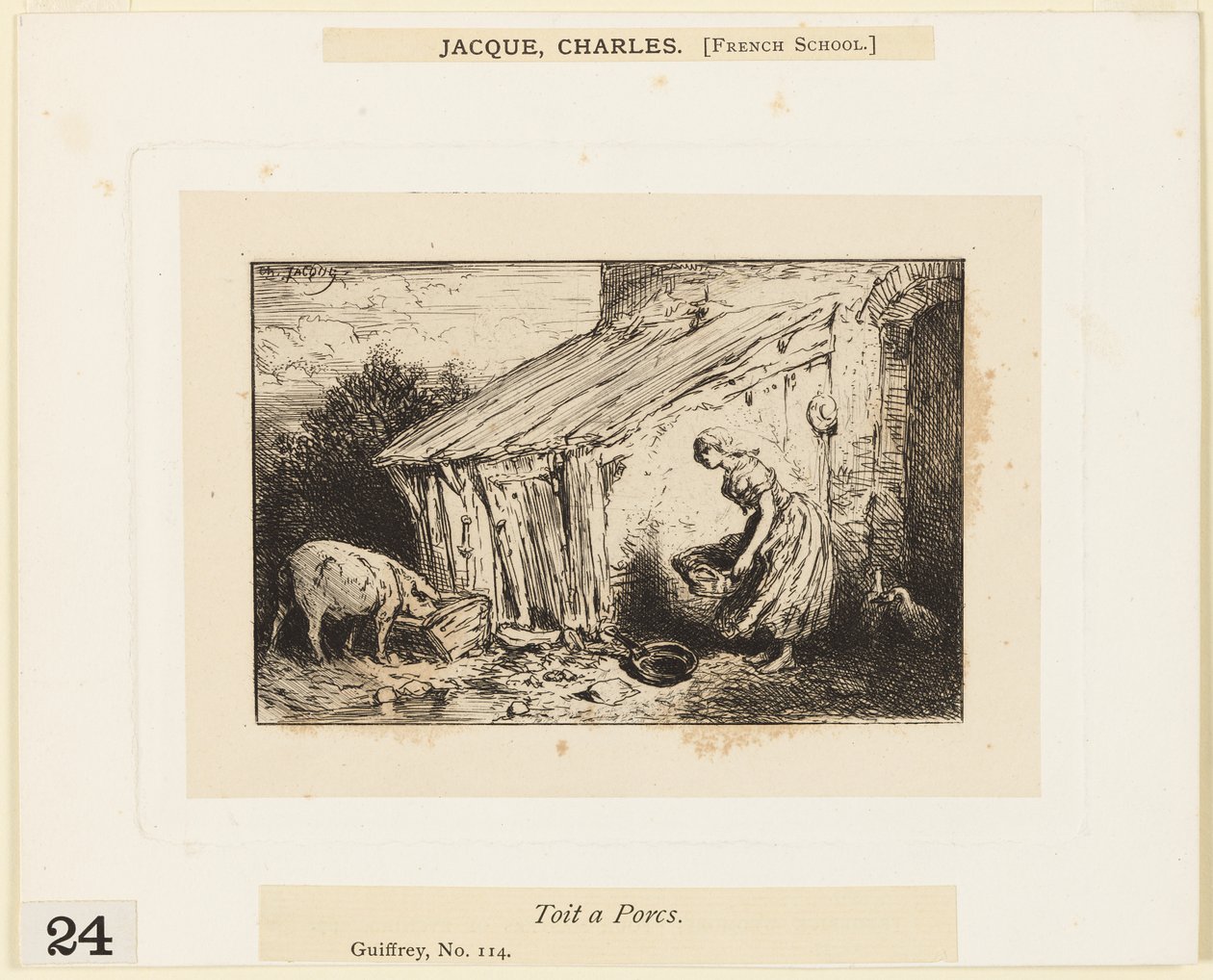 Disznótető alkotó: Charles Emile Jacque