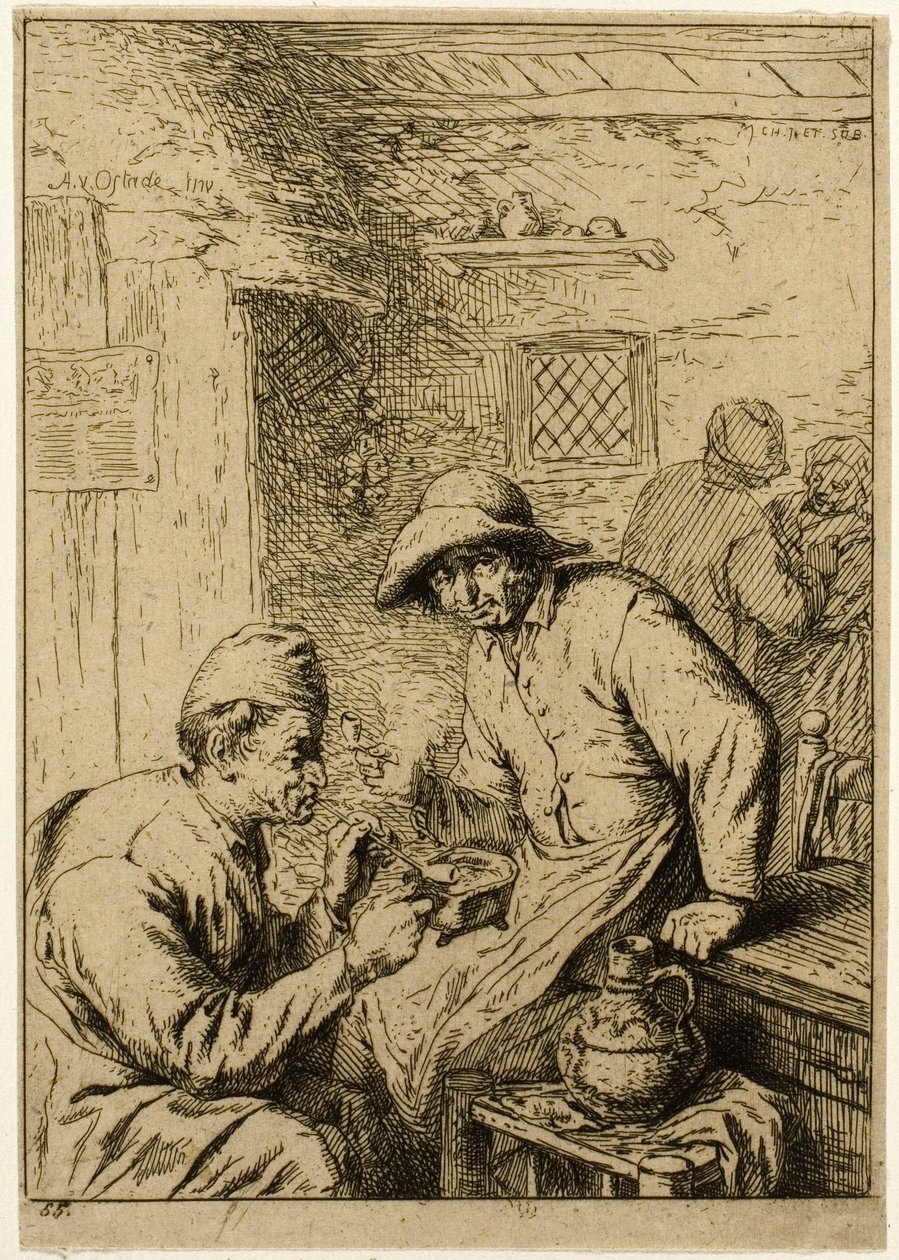 Két dohányos alkotó: Charles Emile Jacque