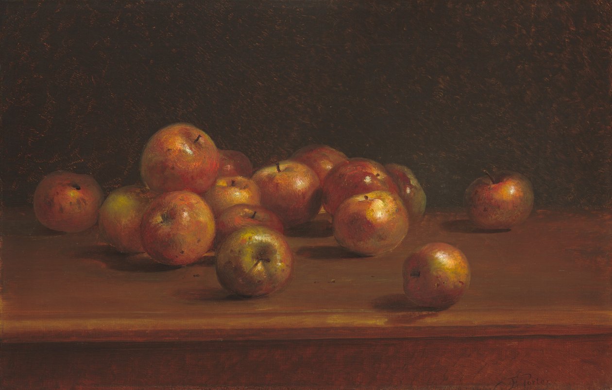 Csendélet almával alkotó: Charles Ethan Porter