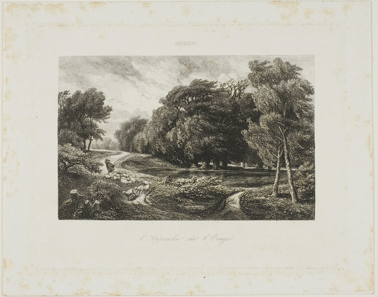 Vihar közeledtével alkotó: Charles Francois Daubigny