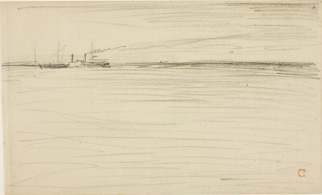 Átkelés a Csatornán alkotó: Charles Francois Daubigny