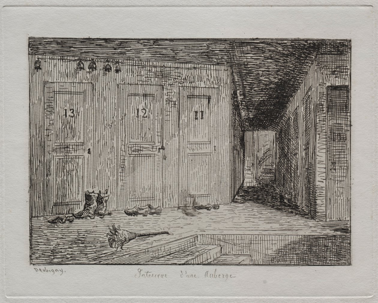 Egy fogadó belseje, 1861. alkotó: Charles Francois Daubigny
