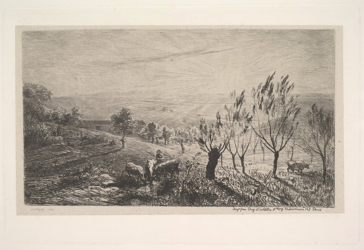 Napkelte, 1850. alkotó: Charles Francois Daubigny