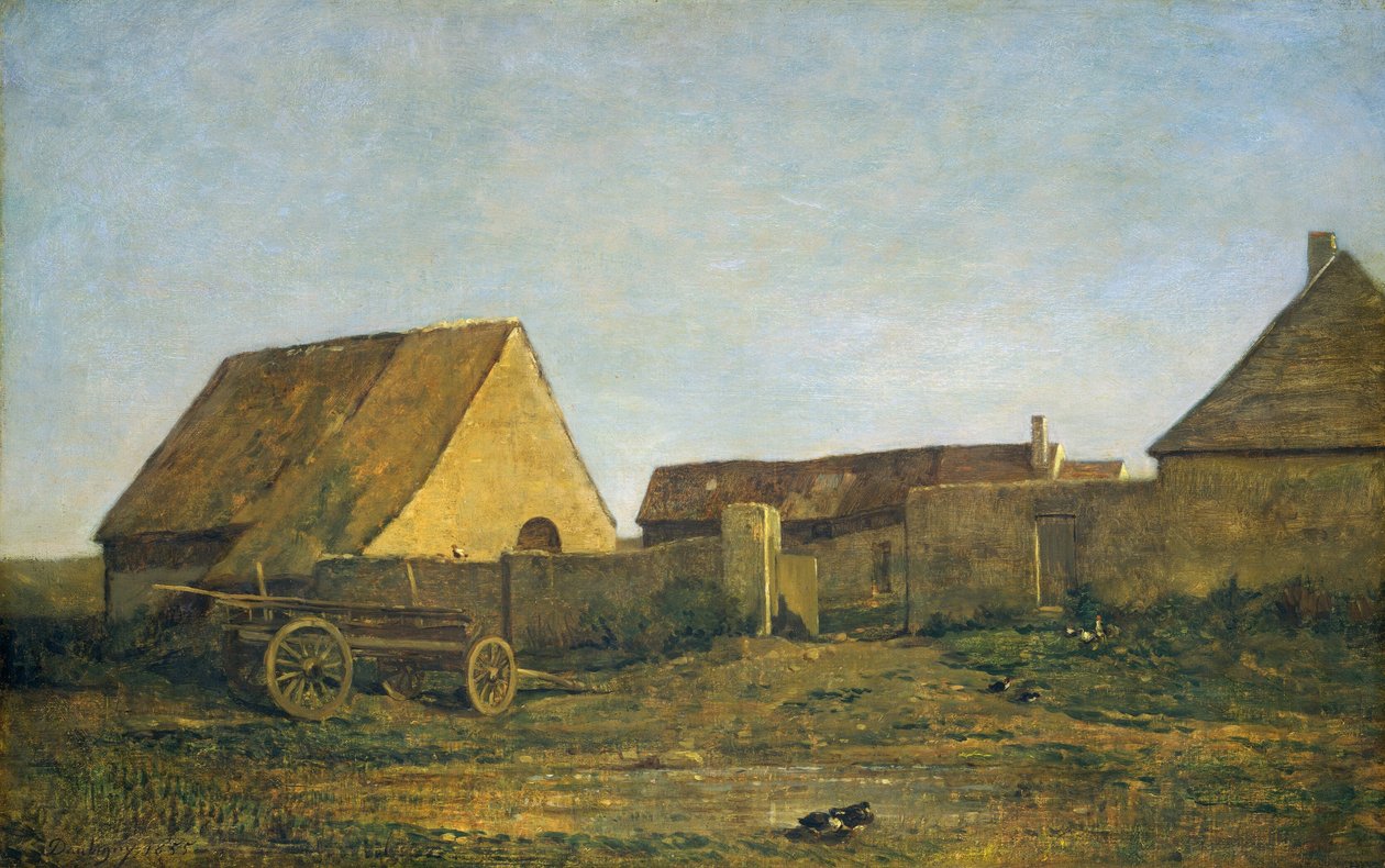 A farm, 1855. alkotó: Charles Francois Daubigny