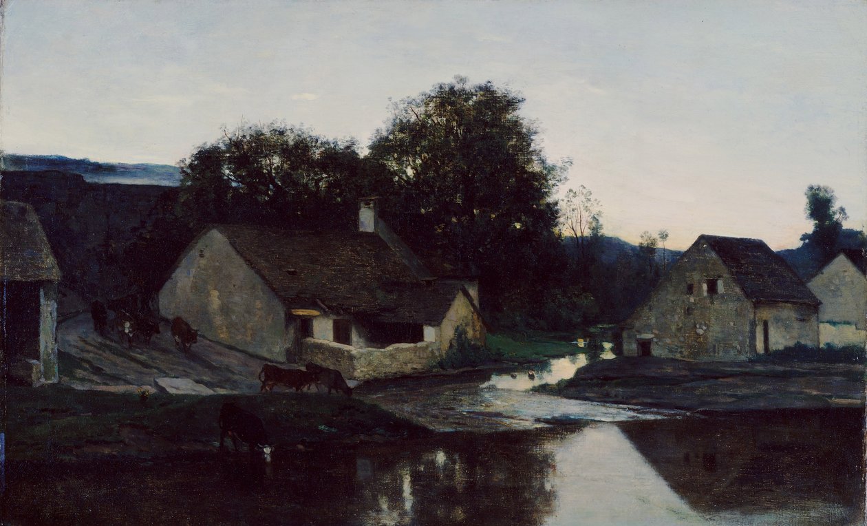 Optevozi Hamlet, 1852 körül alkotó: Charles Francois Daubigny