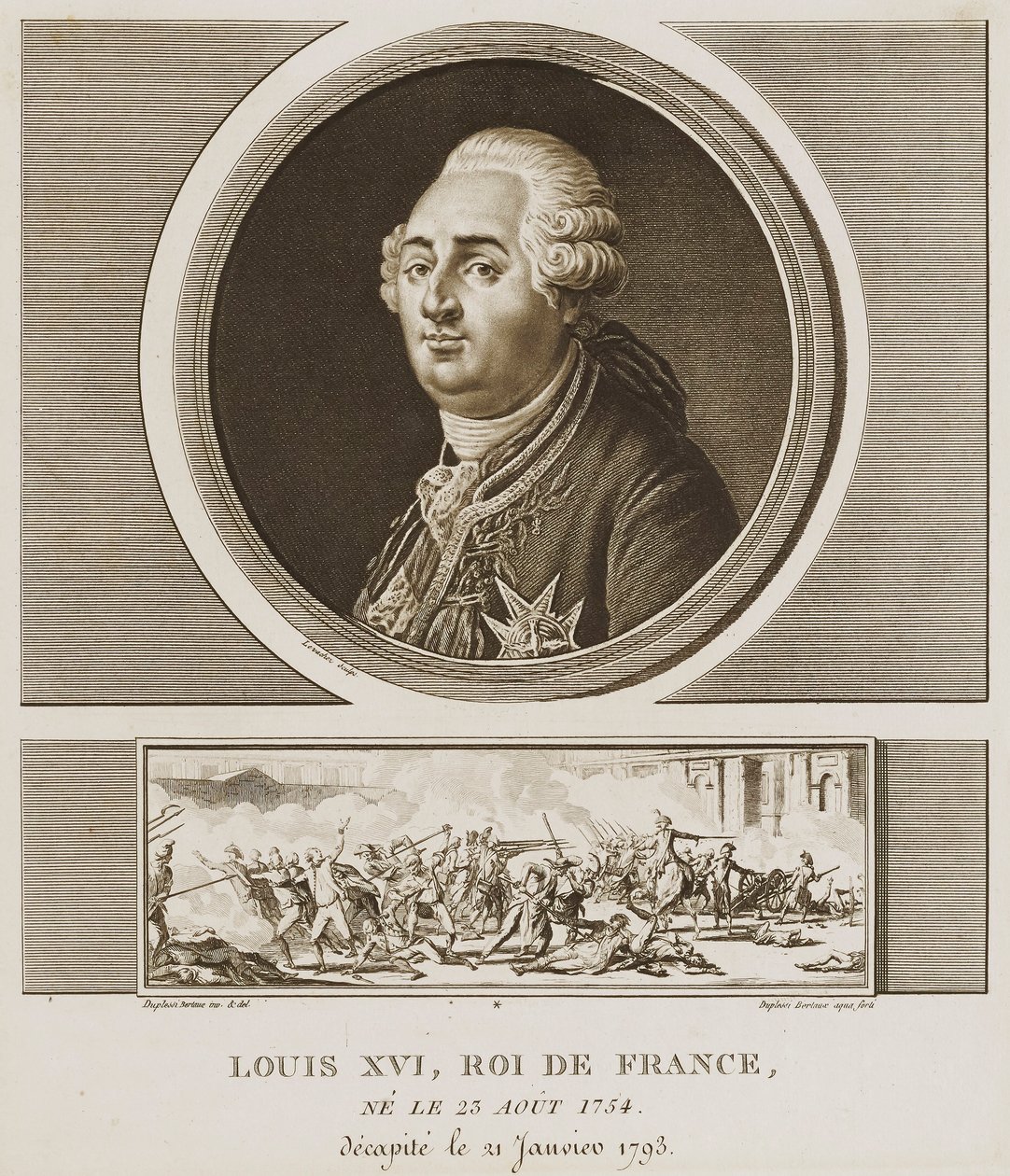 XVI. Franciaország királya alkotó: Charles Francois Gabriel Levachez