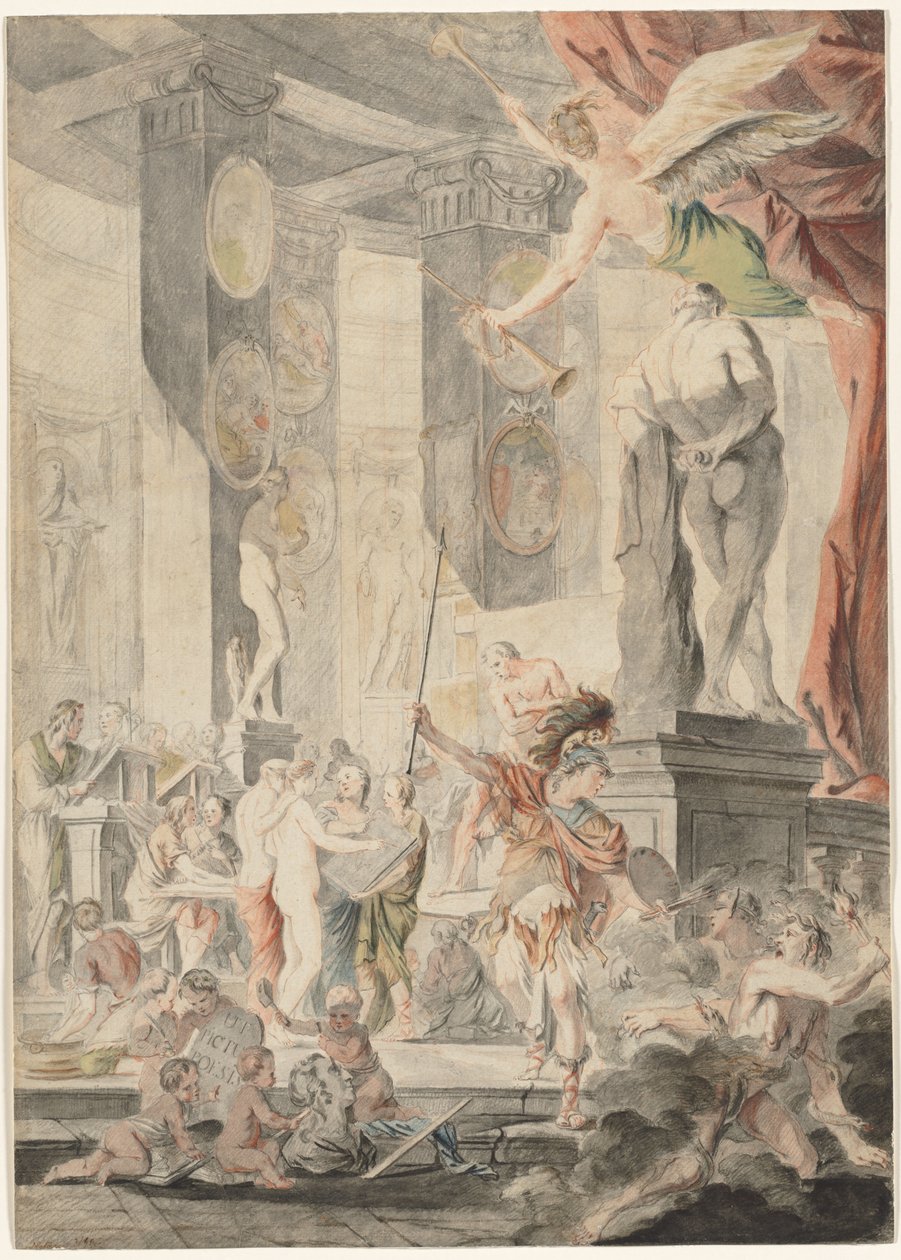 A festészet mint költészet, 1745-1746. alkotó: Charles Francois Hutin