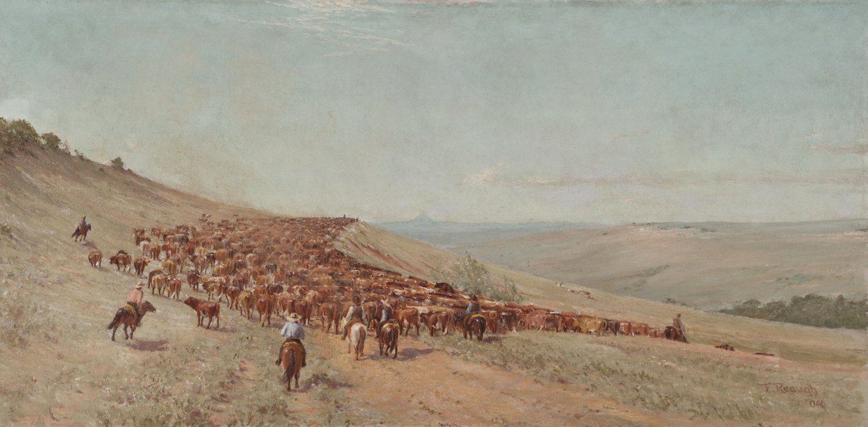 A csorda hajtása, 1904 alkotó: Charles Franklin Reaugh