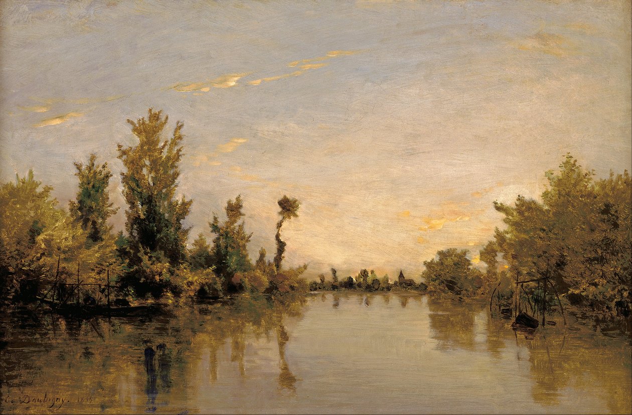 A Szajna partjai alkotó: Charles Francois Daubigny