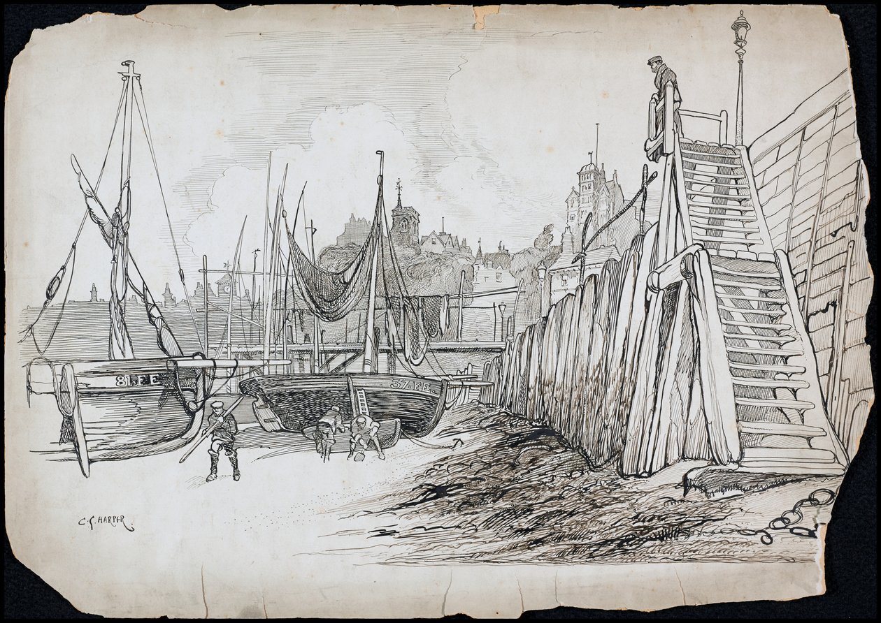 Folkestone, Kent, 1892-1933 alkotó: Charles George Harper