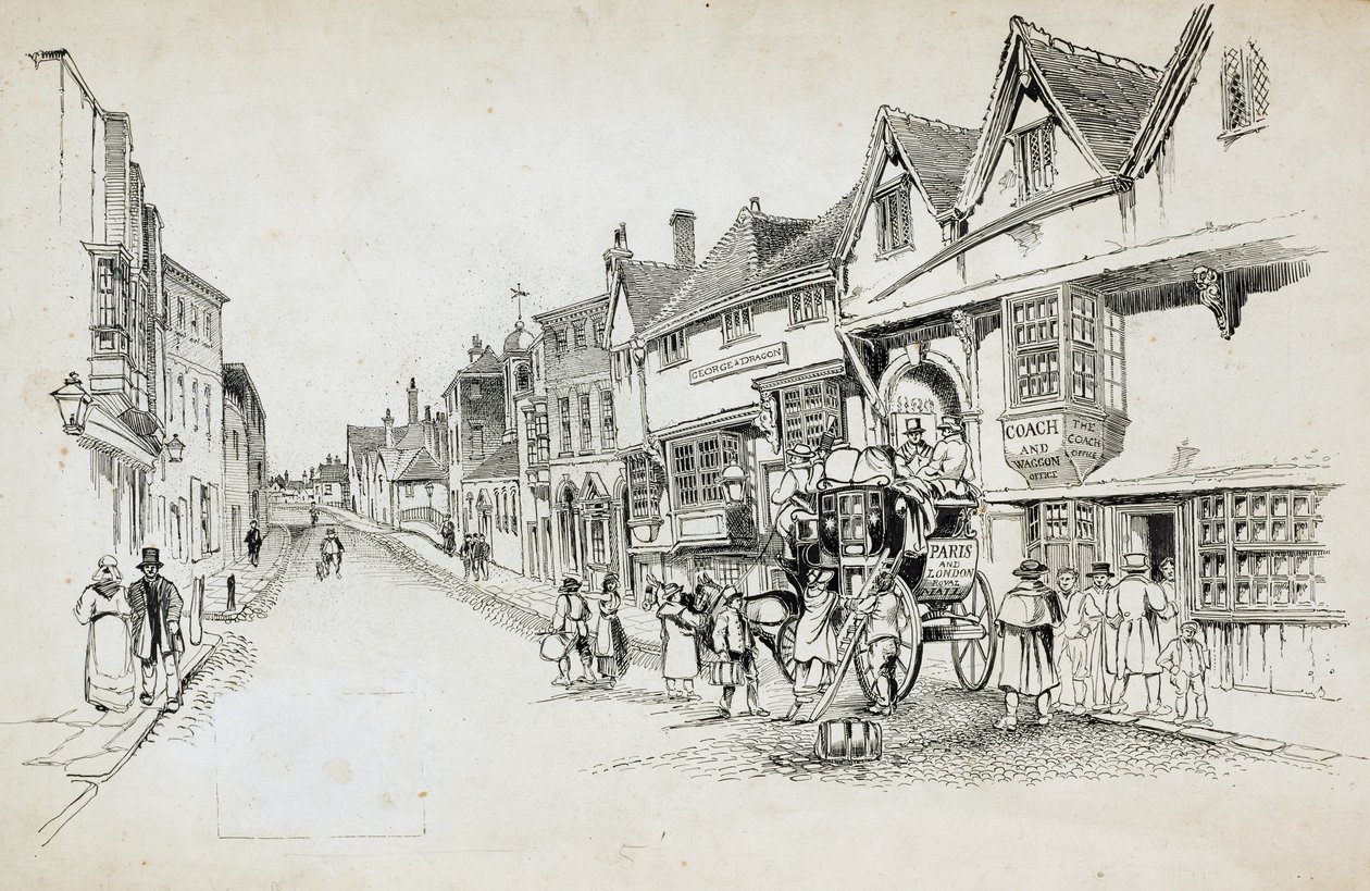 High Street, Canterbury, Kent alkotó: Charles George Harper