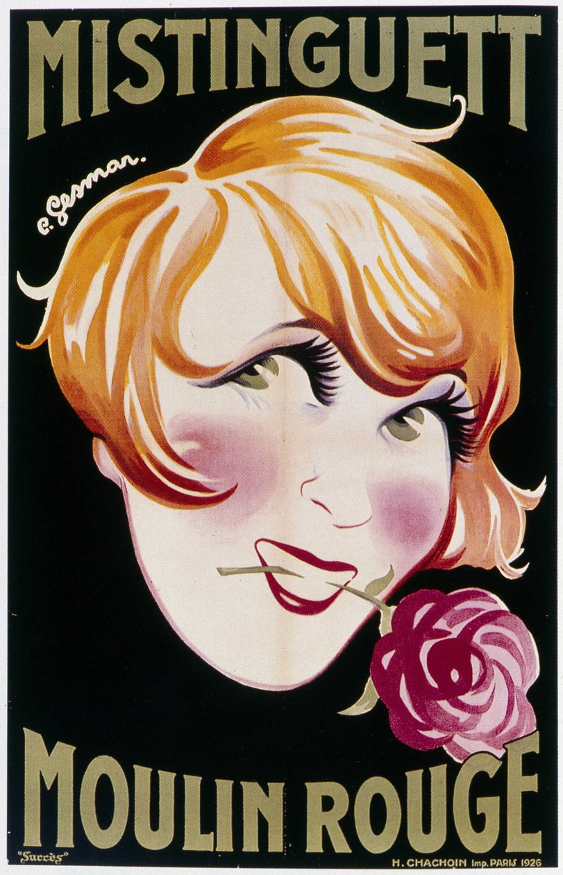 Mistinguett (Mistinguette) a Moulin Rouge-ban alkotó: Charles Gesmar