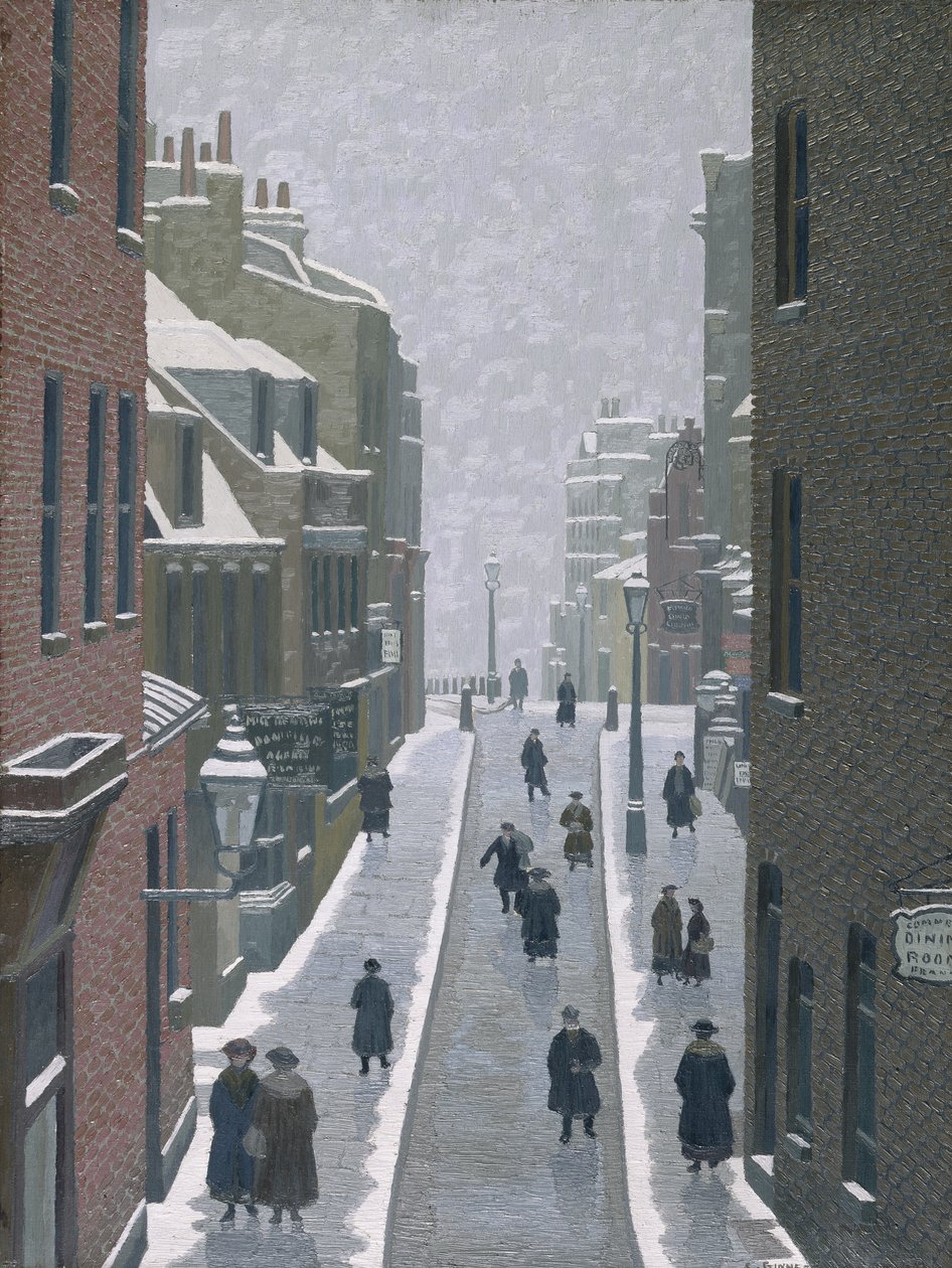 Flask Walk, Hampstead alkotó: Charles Ginner