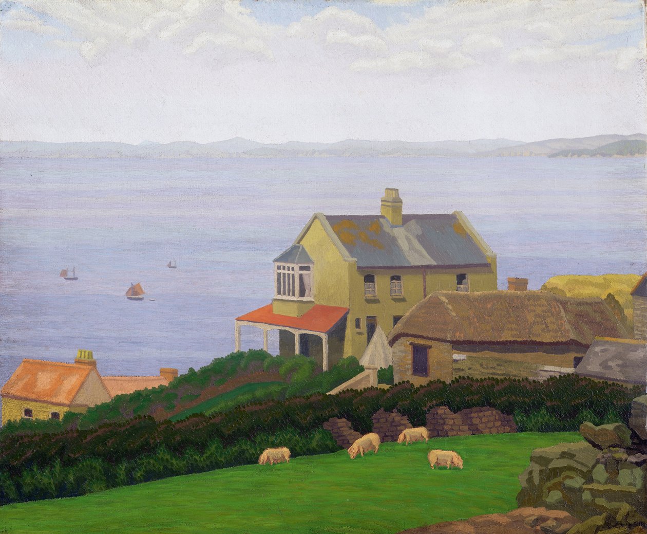 Táj (olaj, vászon) alkotó: Charles Ginner
