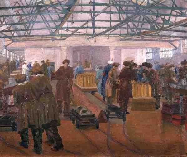 Lőszergyár (olaj, vászon) alkotó: Charles Ginner