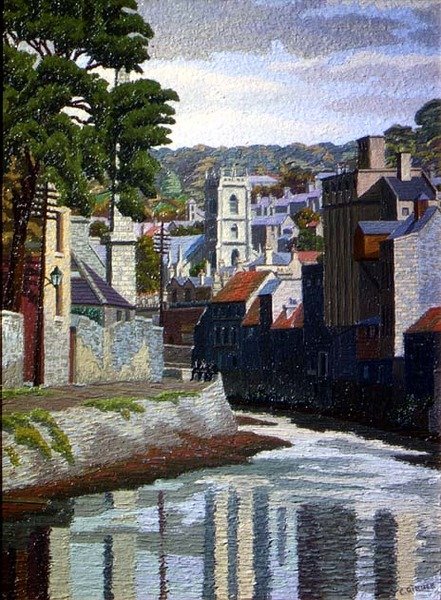 Az Avon, Bath alkotó: Charles Ginner