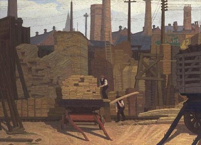 Timber Yard, Leeds alkotó: Charles Ginner