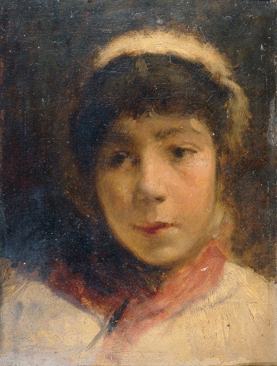 Lány fehér sapkában alkotó: Charles Gogin