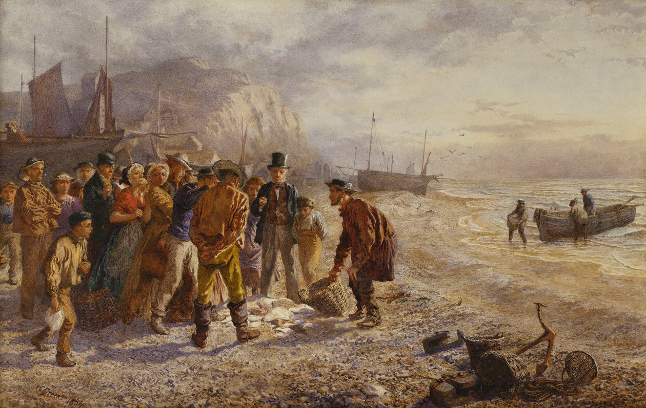 Az aukció, 1864 alkotó: Charles Green