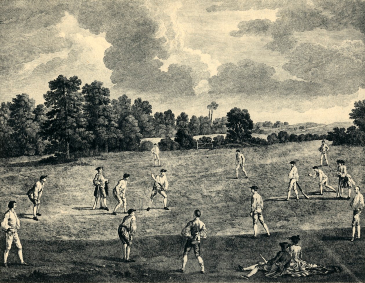 „Kricket-mérkőzés Mary-Le-Bone Fieldsben, 1748”, 1947. alkotó: Charles Grignion