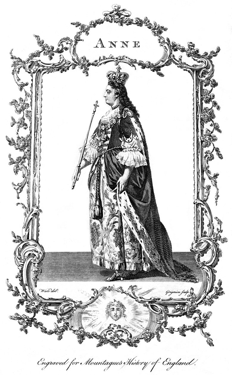 Anna királynő 1665-1714. alkotó: Charles Grignion