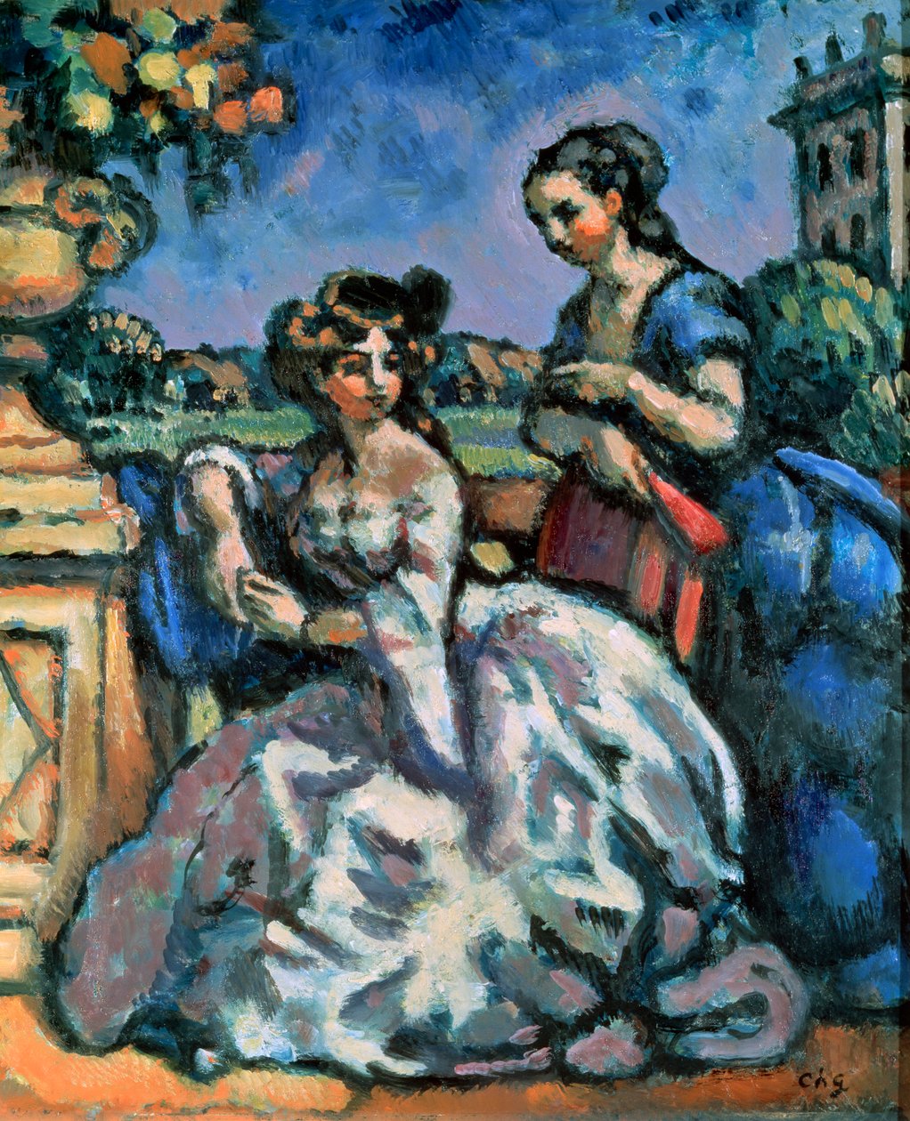 A terasz, 1909. alkotó: Charles Guerin
