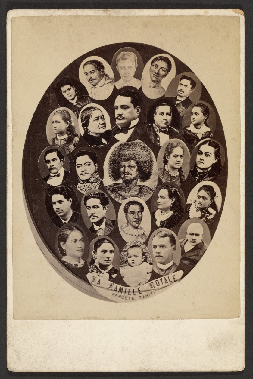 A királyi család, Papeete, Tahiti alkotó: Charles Gustave Spitz