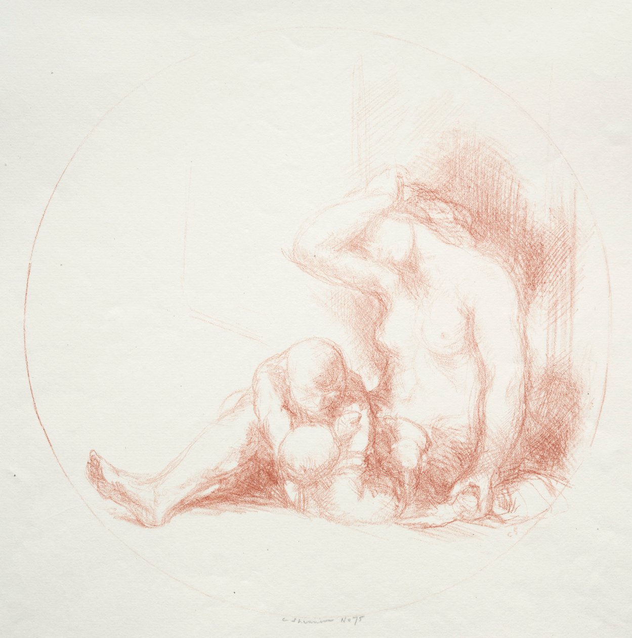 Játszótársak, 1907. alkotó: Charles Hasslewood Shannon