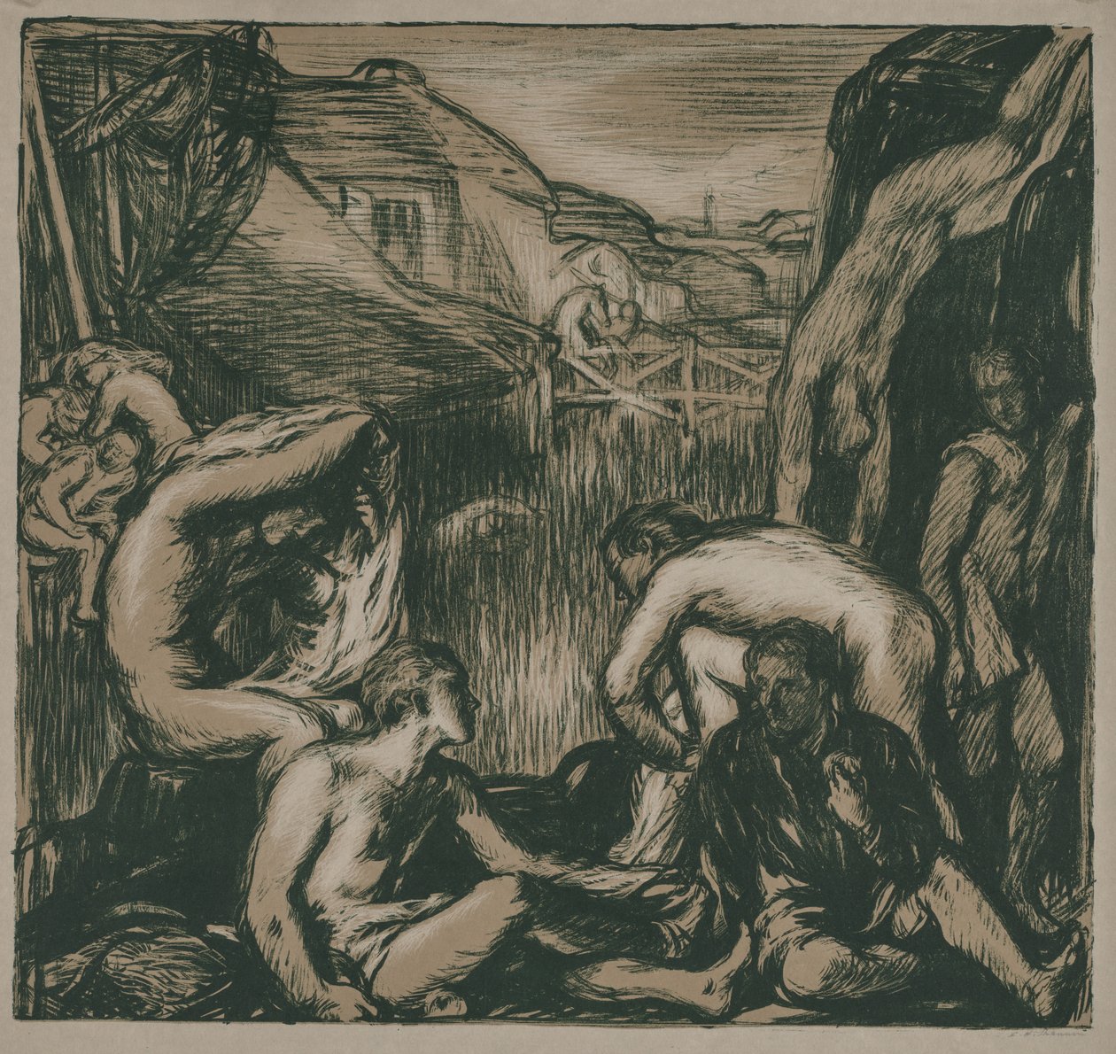 A Malom-tó, 1905. alkotó: Charles Hasslewood Shannon