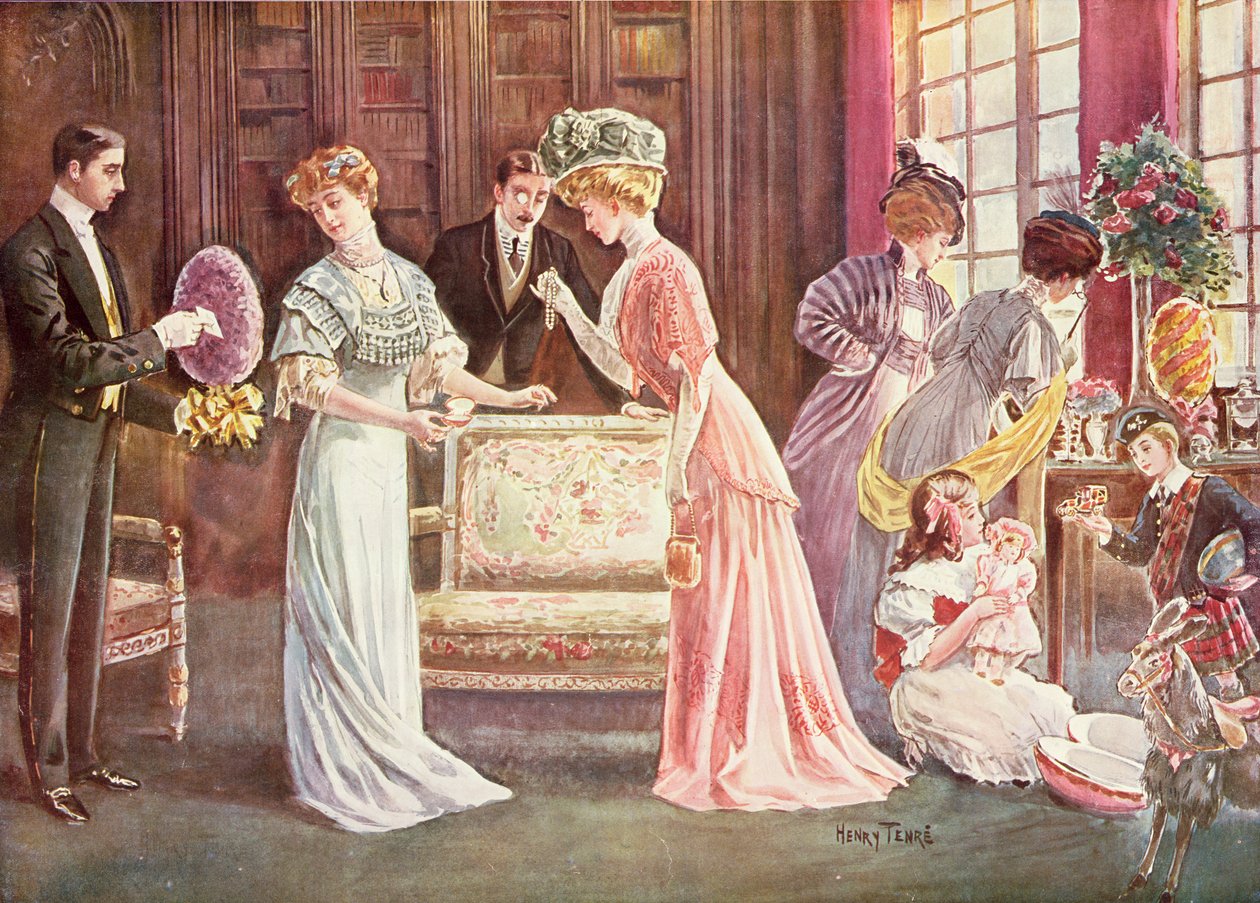 Húsvéti tojások a városban, 1908 alkotó: Charles Henry Tenre