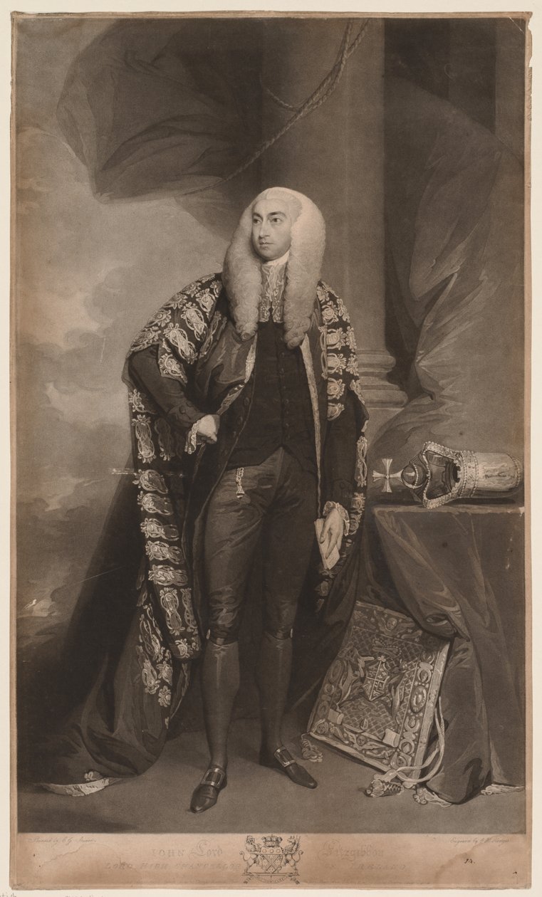John, Lord FitzGibbon. alkotó: Charles Howard Hodges