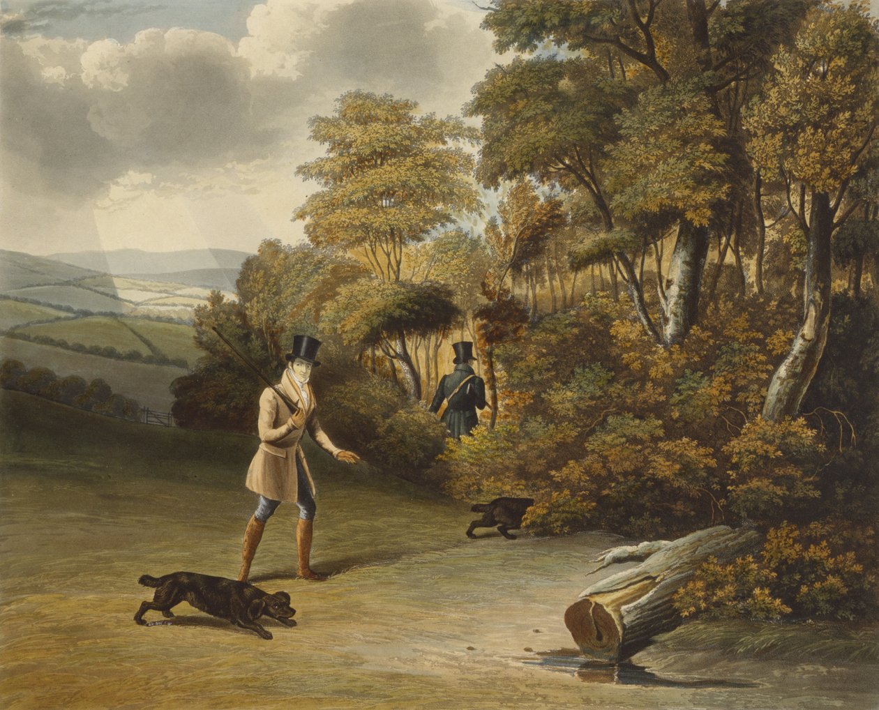 1827. október 1. (kézzel színezett akvatinta) alkotó: Charles Hunt