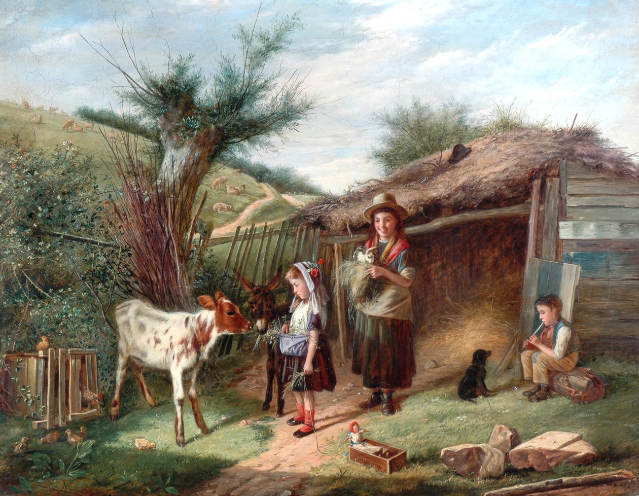 A házi kedvencek, 1838 alkotó: Charles Hunt