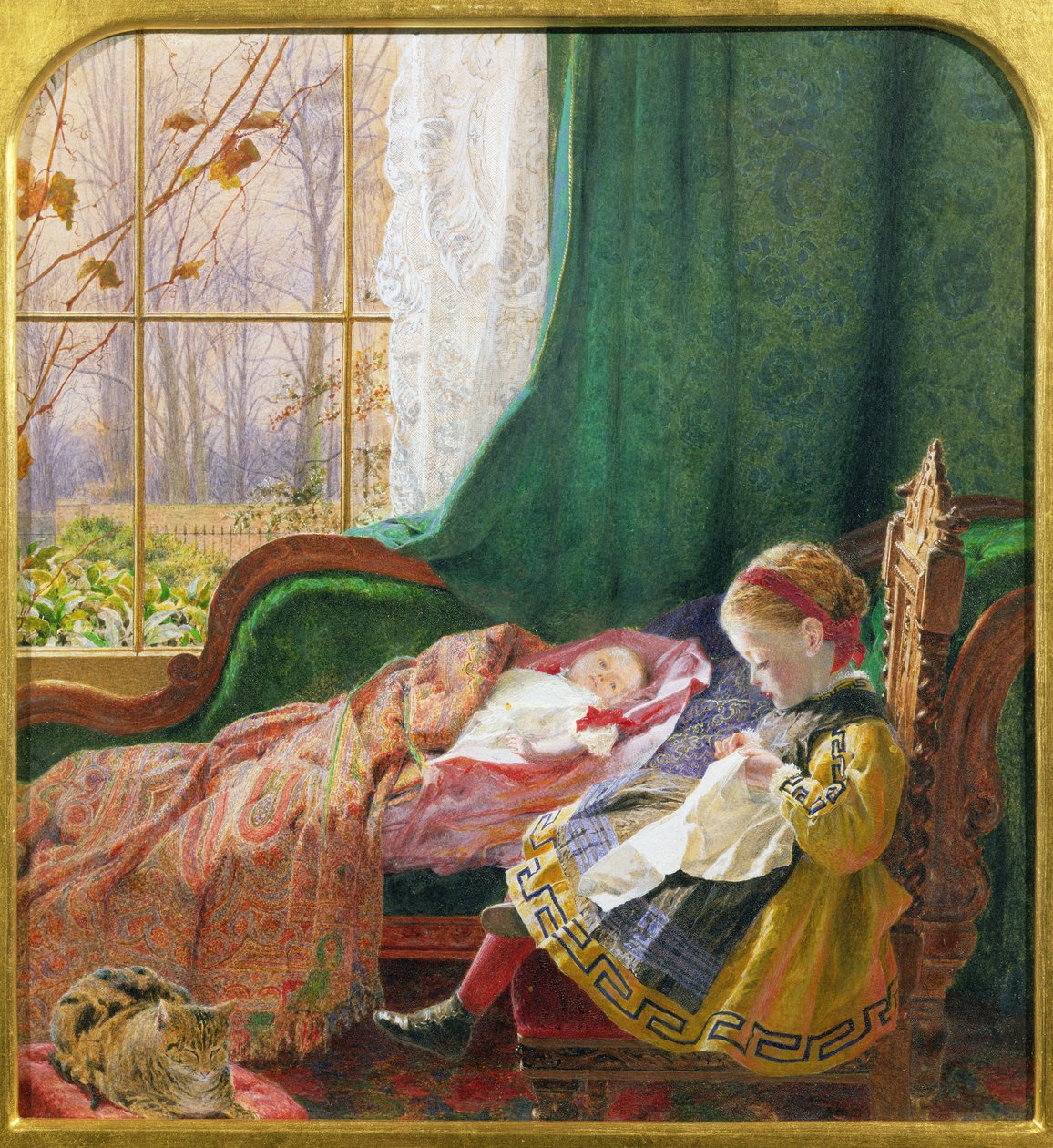 Happy Days (vegyes technika) alkotó: Charles James Lewis