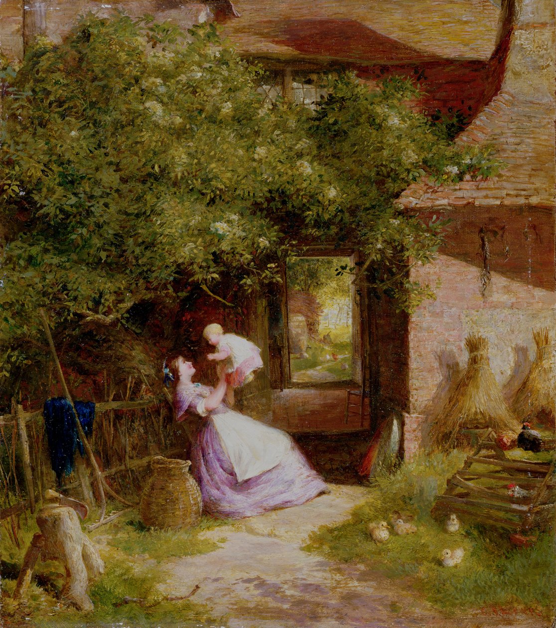 Anya és gyermek alkotó: Charles James Lewis