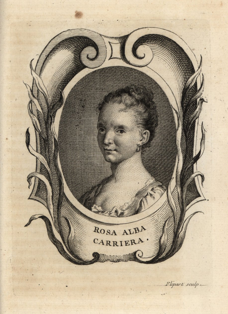 Rosalba Carriera, velencei rokokó festő. alkotó: Charles Joseph Flipart