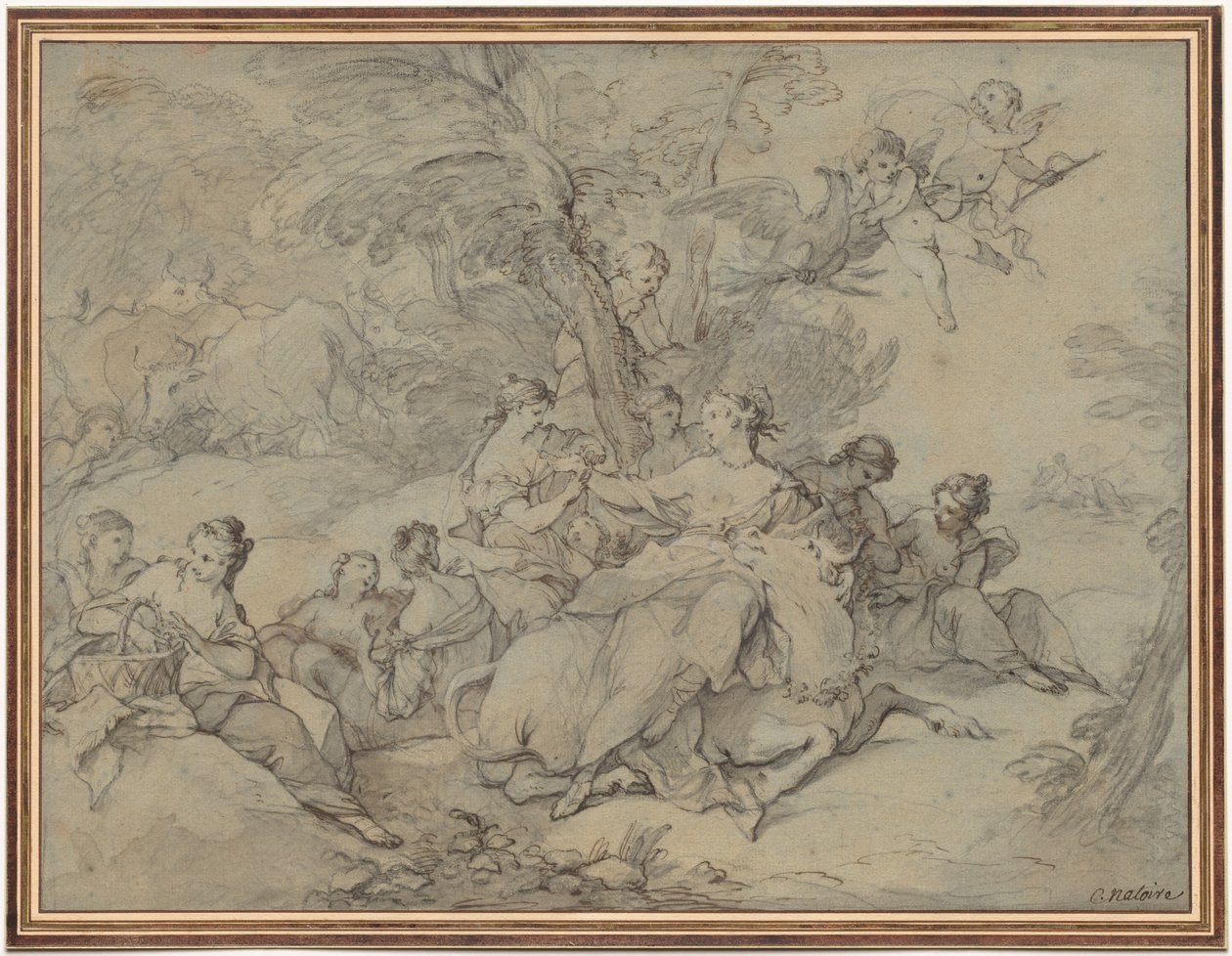 Európa megerőszakolása, 1731. alkotó: Charles Joseph Natoire