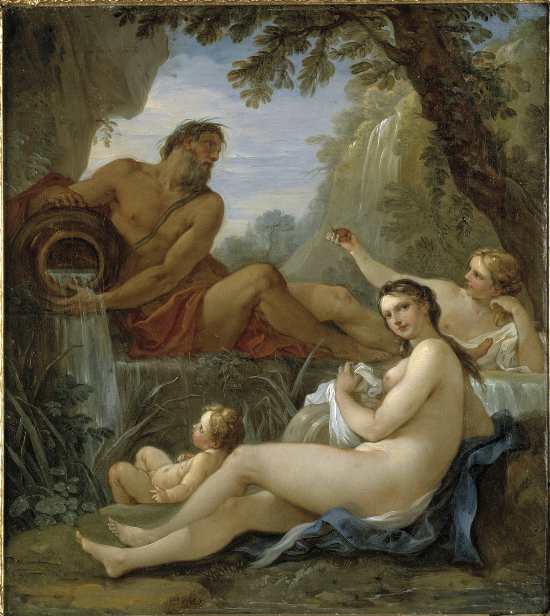 Rivergod és Spring Nimph alkotó: Charles Joseph Natoire