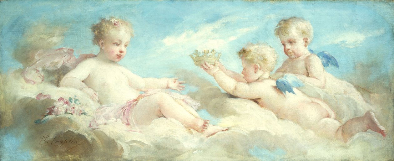 Putti a Felhőkben hancúrozik alkotó: Charles Joshua Chaplin