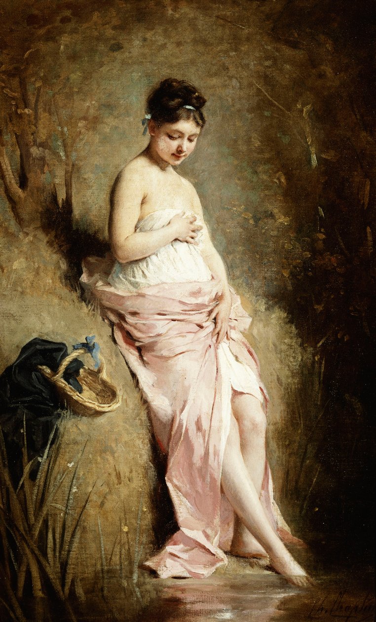 A fürdőző, alkotó: Charles Joshua Chaplin